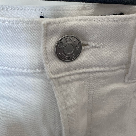 White stylish skinny jeans with rips - Picture 3 of 6